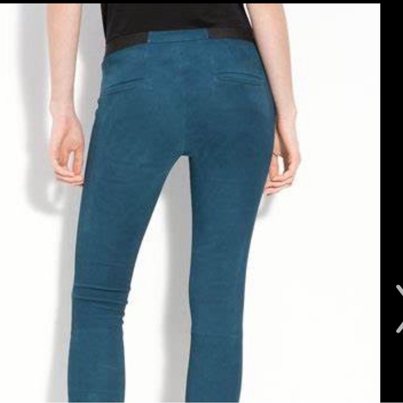 Helmut lang embossed leather leggings - Picture 2 of 7